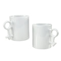 Caneca de Cerâmica 325ml com Símbolos Feminino e Masculino para Sublimação