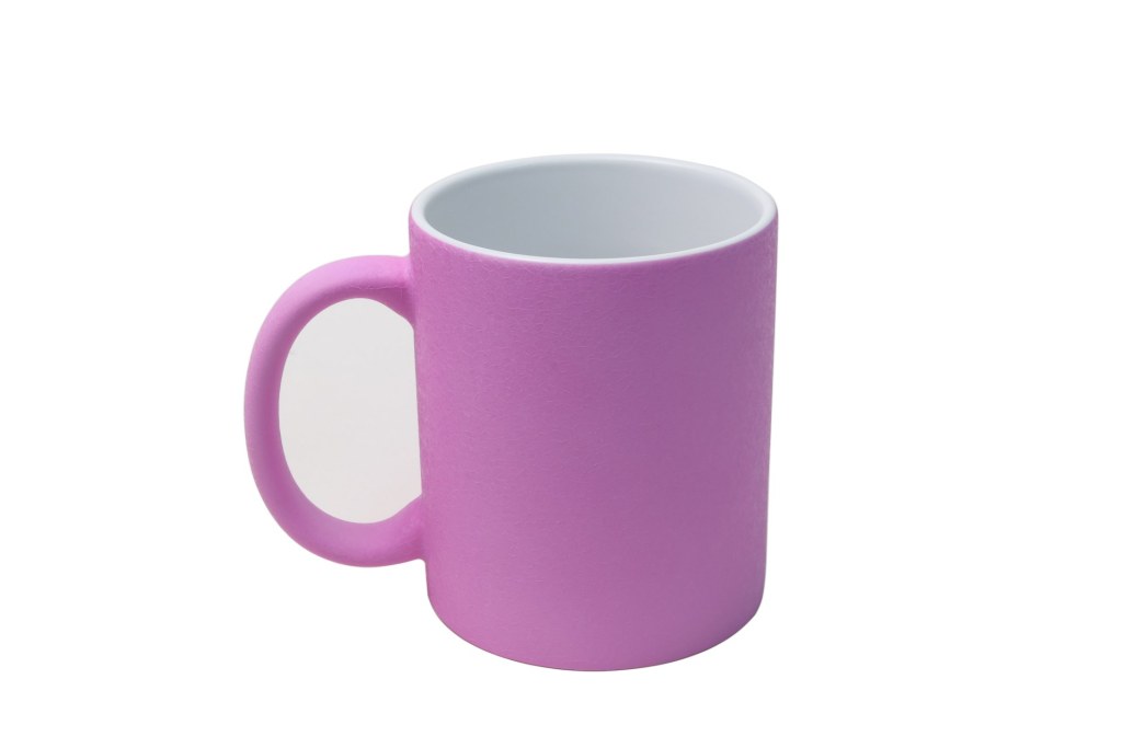 Caneca Cerâmica Craquelê Roxa 325ml para Personalização - Design Exclusivo