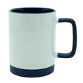 Caneca de Cerâmica Branca 325ml com Alça Soft e Base Silicone para Sublimação