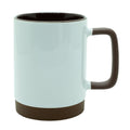 Caneca de Cerâmica Branca 325ml com Alça Soft e Base de Silicone Antiderrapante para Personalização
