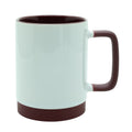 Caneca de Cerâmica 325ml com Alça Soft, Base Silicone e Interior Vinho para Sublimação