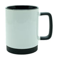 Caneca de Cerâmica 325ml Branca com Base de Silicone para Sublimação