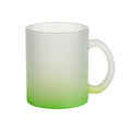 Caneca de Vidro Fosca Verde 325ml para Personalização e Uso Diário