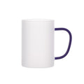 Caneca de Vidro 300ml com Alça Azul Escuro para Sublimação Borô