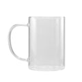 Caneca de Vidro Cristal Transparente 300ml Borô para Sublimação