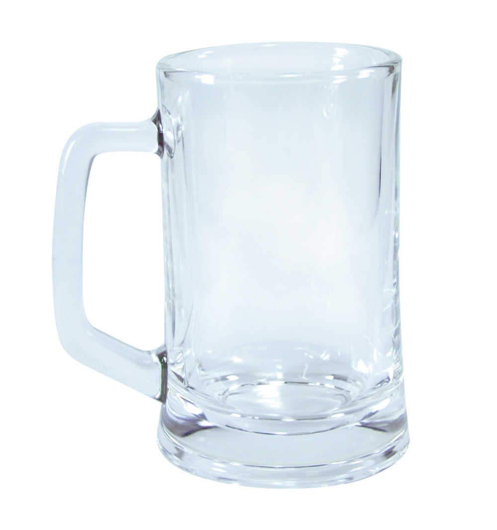 Caneca de Vidro Cristal Transparente 360ml para Sublimação - Chopp