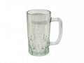 Caneca de Vidro Cristal Transparente 550ml para Sublimação - Chopp 15cm