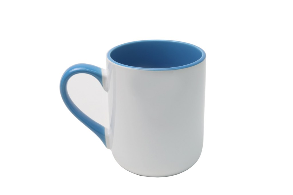 Caneca Imperial Azul Claro de Cerâmica Clássica para Personalização