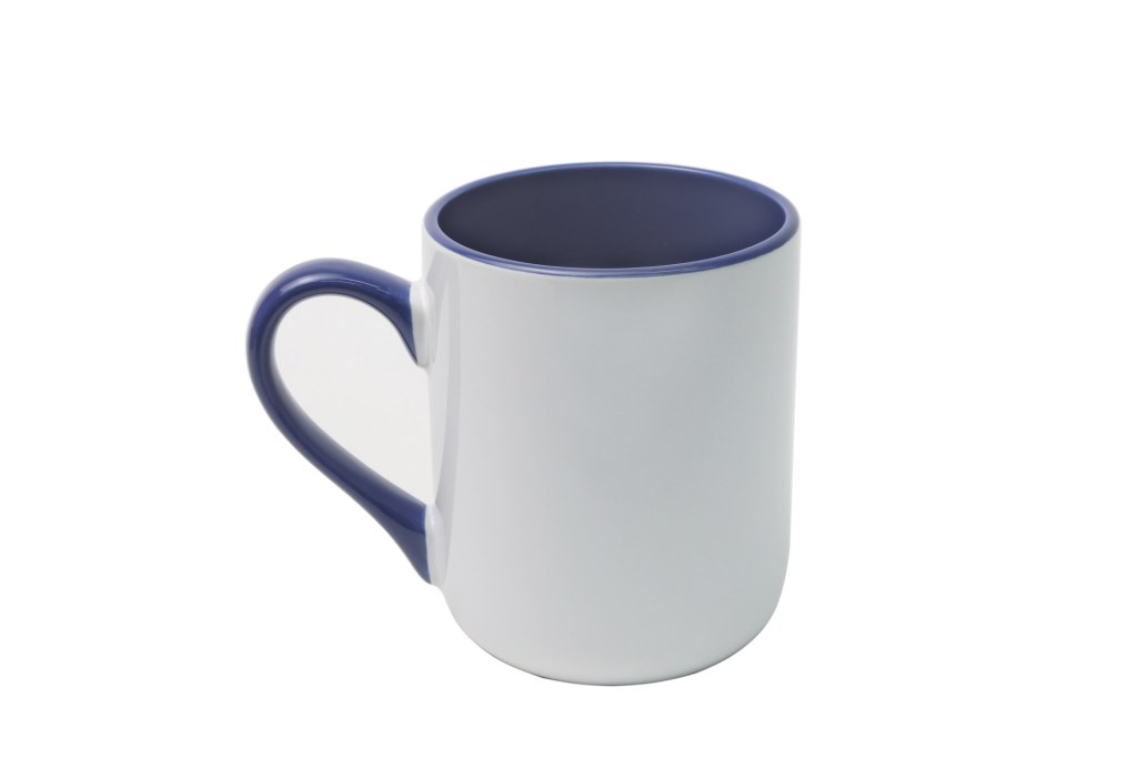 Caneca Imperial Azul Clássica em Cerâmica para Personalização e Uso Diário