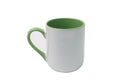 Caneca Imperial com Alça e Interior Verde para Personalização e Uso Diário