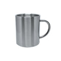 Caneca de Inox Prata 450ml Durável para Sublimação - LiVE