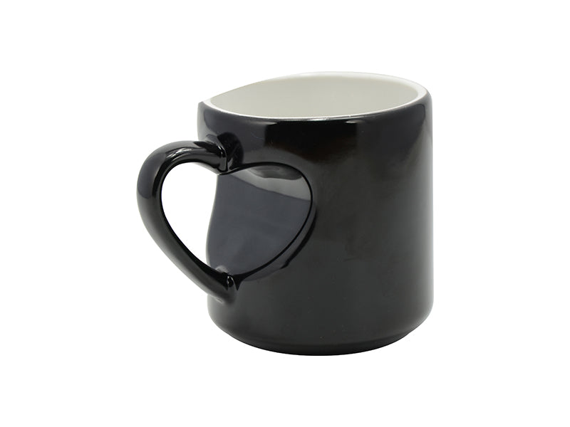 Caneca Mágica Preta de Cerâmica 325ml para Sublimação LiVE