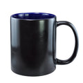 Caneca Magnética Preto Fosco 325ml com Interior Azul para Sublimação LiVE