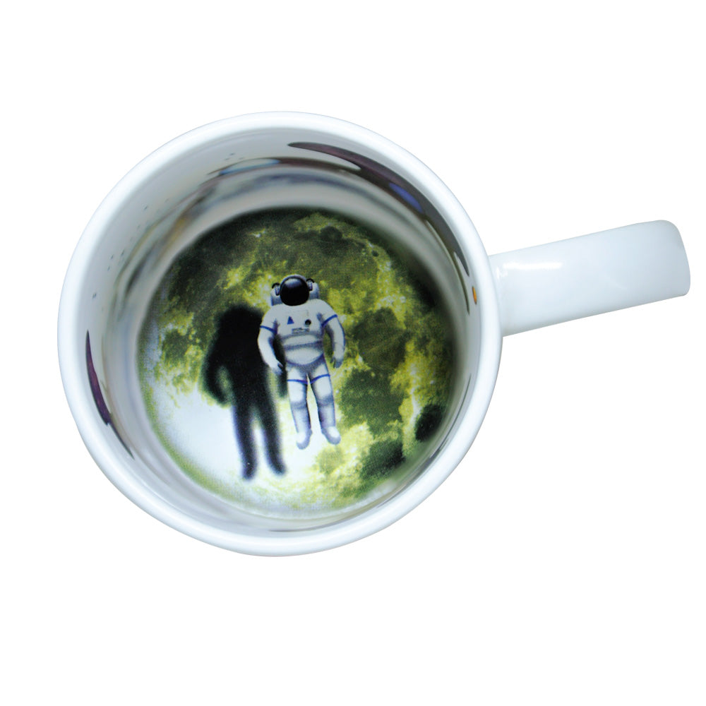 Caneca de Cerâmica Branca 325ml Tema Astronauta para Sublimação