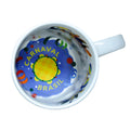 Caneca de Cerâmica Branca 325ml com Estampa Interna Carnaval para Sublimação