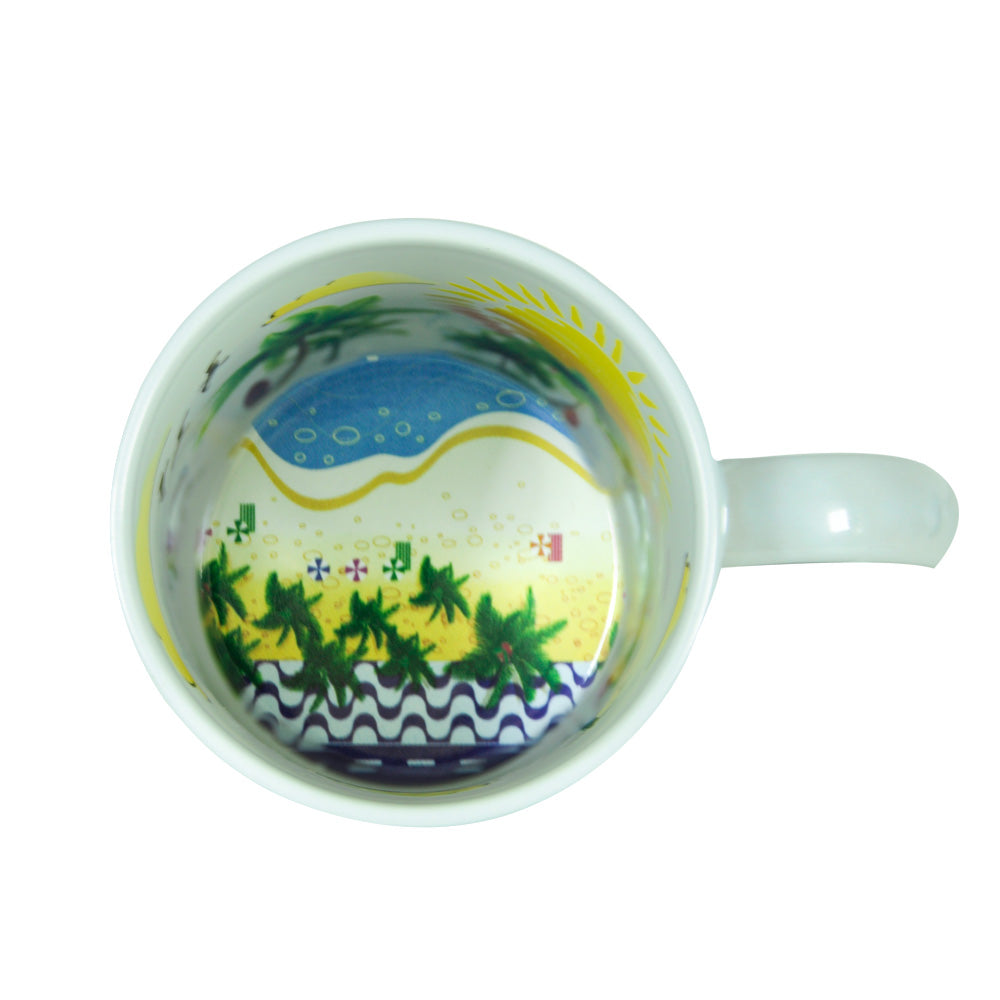 Caneca de Cerâmica Branca 325ml com Estampa Copacabana para Sublimação