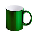 Caneca Cromada Verde 325ml em Cerâmica Premium para Sublimação LiVE