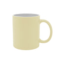 Caneca de Cerâmica Fosca Bege 325ml para Sublimação e Uso Diário