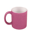 Caneca de Cerâmica Glitter Rosa 325ml para Sublimação