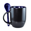 Caneca Mágica de Cerâmica 325ml com Colher Azul para Sublimação