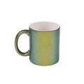 Caneca de Cerâmica Mágica Perolada Verde 325ml para Sublimação