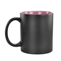 Caneca Mágica Preto Fosco com Interno Rosa 325ml para Sublimação LiVE
