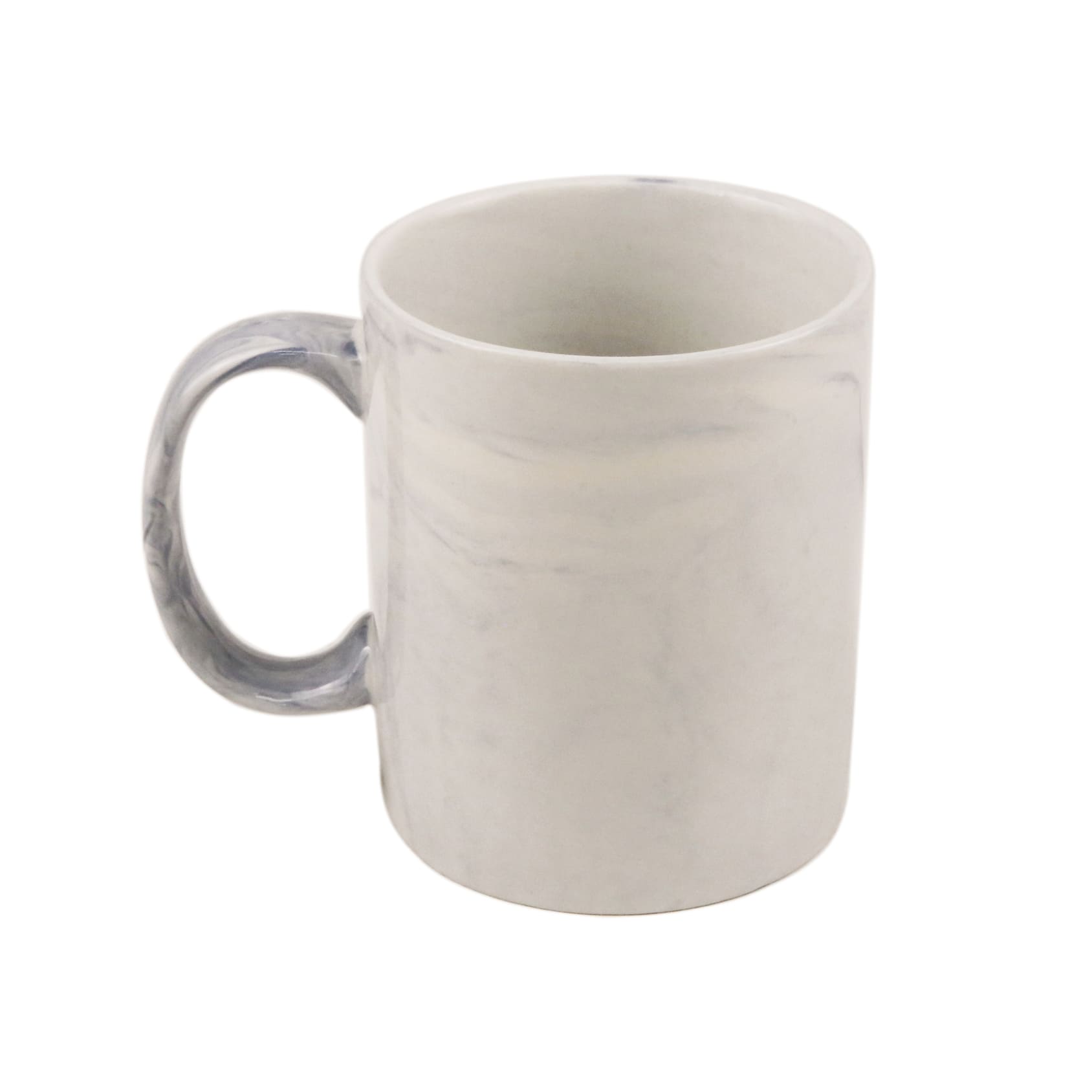 Caneca de Cerâmica Mármore Azul 325ml para Sublimação - LiVE