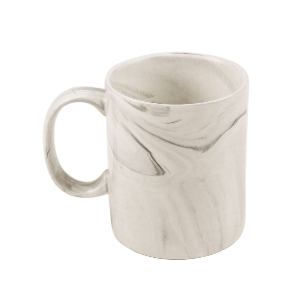Grey Marble Ceramic Mug 325ml for Sublimation with Sophisticated Design