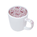 Caneca de Cerâmica Branca 325ml Borboletas para Sublimação - Motto Mug