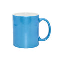 Caneca de Cerâmica Perolada Azul Claro 325ml para Sublimação LiVE