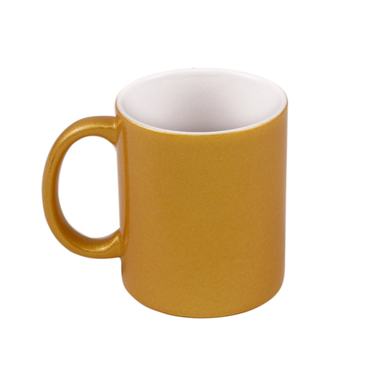 Caneca Cerâmica Perolada Bronze 325ml para Sublimação LiVE