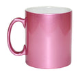 Caneca de Cerâmica Perolada Rosa 325ml para Sublimação e Personalização