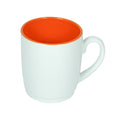 Caneca de Cerâmica 325ml com Silicone Laranja para Sublimação LiVE