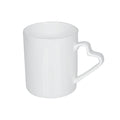 Caneca de Porcelana Branca 295ml Estilo M para Sublimação