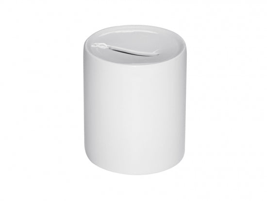 Cofrinho de Cerâmica Branco Personalizável para Sublimação - Compacto e Funcional