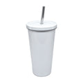 Copo Térmico de Inox Branco 475ml para Sublimação Estilo Starbucks