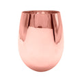 Copo de Cristal Cromado Rose 540ml Elegance para Sublimação
