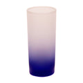 Copo de Vidro 290ml Degradê Azul Escuro para Sublimação LiVE