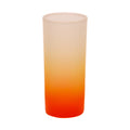 Copo de Vidro 290ml Degradê Laranja para Sublimação LiVE