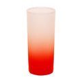 Copo de Vidro 290ml Degradê Vermelho para Sublimação LiVE