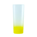 Copo de Vidro Fosco Degradê Amarelo 90ml para Sublimação LiVE