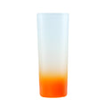 Copo de Vidro Fosco Degradê Laranja 90ml para Sublimação - LiVE