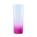Copo de Vidro Fosco Degradê Rosa 90ml para Sublimação - LiVE