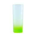 Copo de Vidro Fosco Degradê Verde 90ml para Sublimação - LiVE