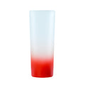 Copo de Vidro Fosco Degradê Vermelho 90ml para Sublimação - LiVE