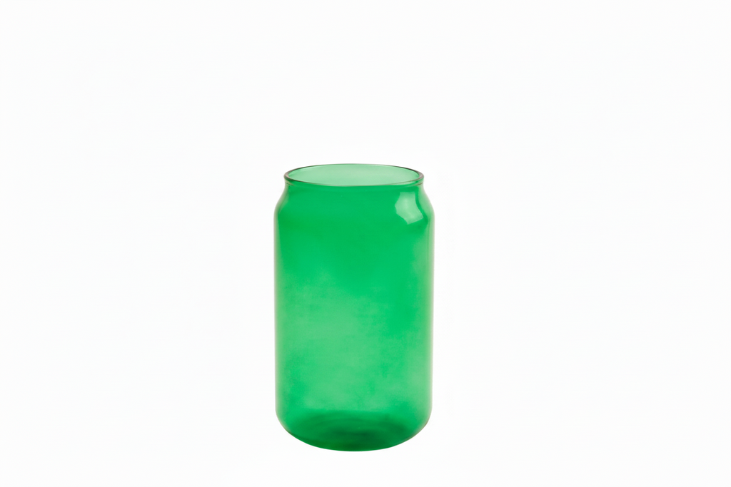 440ml Glass Tumbler with Bamboo Lid and Straw for Sublimation