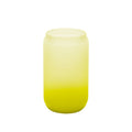 Copo de Vidro 400ml Latinha Degradê Amarelo Limão para Sublimação