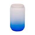 Copo de Vidro Latinha Degradê Azul 400ml para Sublimação LiVE