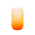 Copo de Vidro 400ml Latinha Degradê Laranja para Sublimação