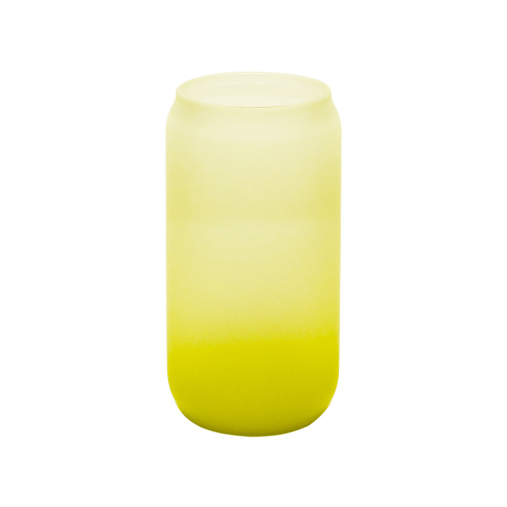 Copo de Vidro 550ml Latinha Degradê Amarelo Limão para Sublimação LiVE